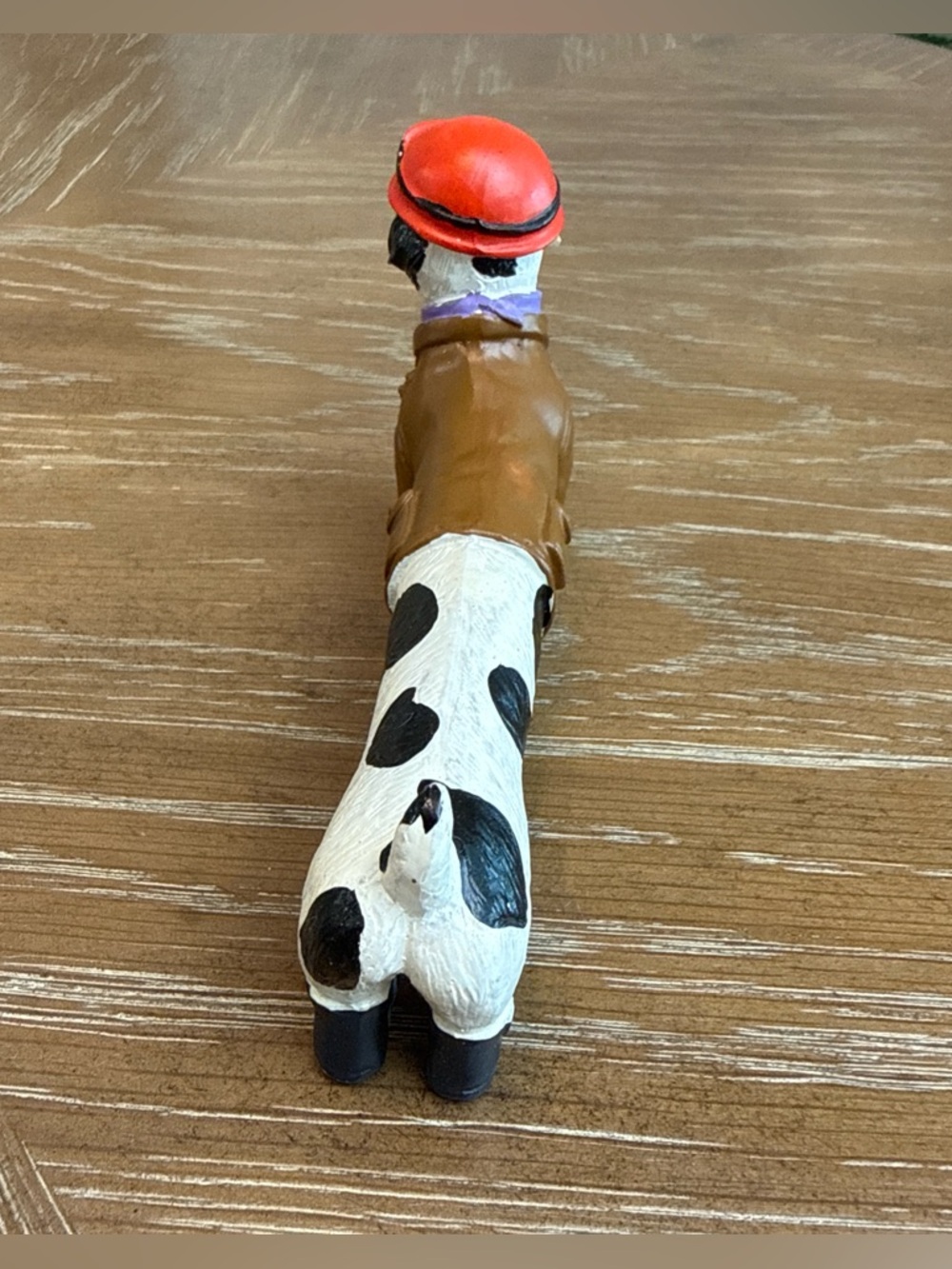 Dog Figure Dalmatian Dachshund With Pilot Outfit Hat Jacket Boots Resin - Picture 4 of 7
